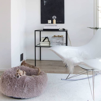 DISTRICT70 Legowisko dla zwierząt FUZZ, piaskowe, S