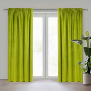 Zasłona Pierre oliwkowa 140x300