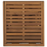 vidaXL Składany leżak z poduszką, lite drewno akacjowe