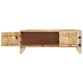 vidaXL Szafka pod TV, 110x30x40 cm, lite drewno mango