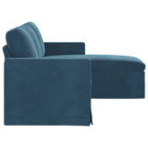 Sofa Niebieski 178 x 134 x 80 cm Aksamit