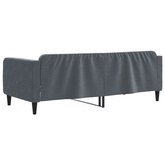 Sofa z funkcją spania, ciemnoszara, 90x200 cm, aksamit