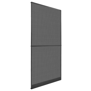 Screen na owady z zawiasami Antracytowy i czarny 100 x 215 cm