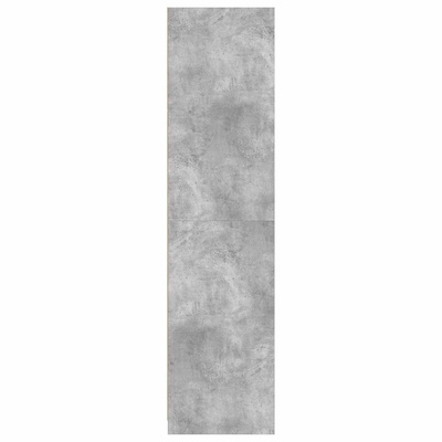 Szafa, szarość betonu, 100x50x200 cm, materiał drewnopochodny