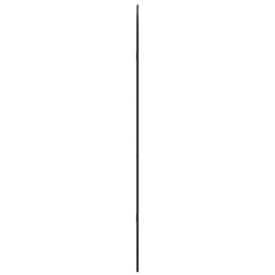 vidaXL Lustro ścienne, czarne, 100x45 cm, owalne