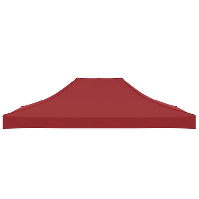 Dach do namiotu imprezowego, 4,5 x 3 m, burgundowy, 270 g/m?