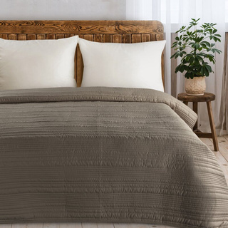 Narzuta Chon brązowa 220x240