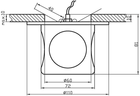 Oprawa stropowa Candellux G4 2254437