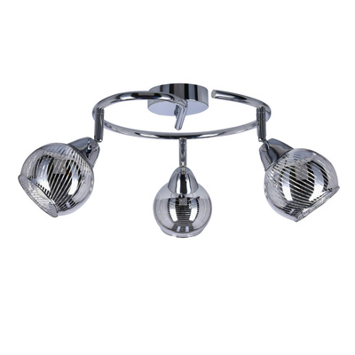 Lampa sufitowa spirala 3X10W E14 LED chrom FORT 98-62833