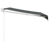 Zwijana markiza, antracytowa, 3x2,5 m, tkanina i aluminium