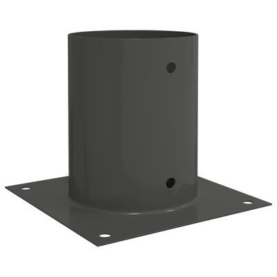 Okrągły kotwicy gruntowej 12 pcs antracytowy 18 x 18 x 15 cm