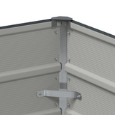 Donica Antracyt 100 x 100 x 45 cm Stal