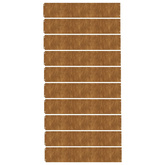 Obrzeża trawnikowe, 10 szt., 20x103 cm, giętkie, stal Corten