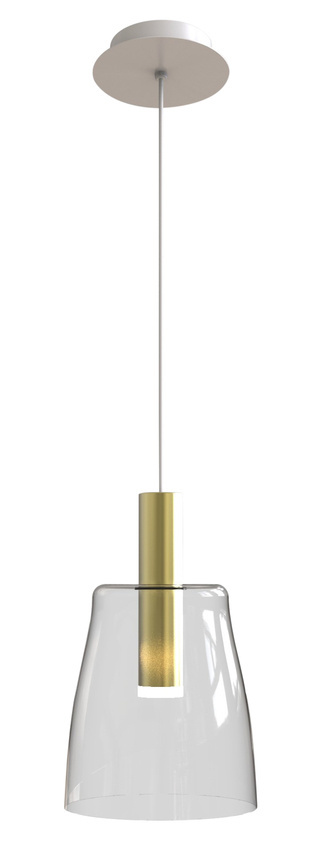 Lampa wisząca bezbarwna szkło LED 5W Modena Ledea 50133069
