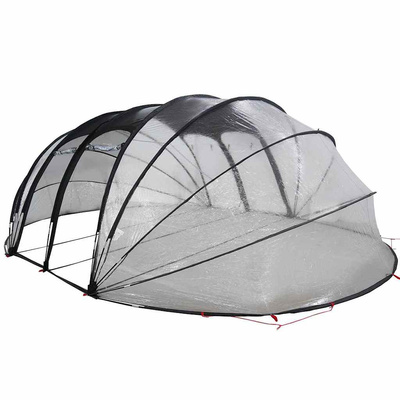 Namiot basenowy przezroczysty 640 x 432 x 205 cm PVC