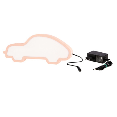 car lampa stołowa dla dziecka led iq kids różowy
