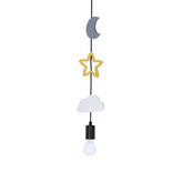 Trio Ccc P Lampa Wisząca Czarny 3X20W E27 Iq Kids Biały+Złoty+Szary