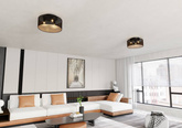 Lampa sufitowa  ASTON 3 BLACK/GOLD