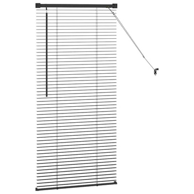 Żaluzje weneckie Czarny 60 x 2,5 x 130 cm Aluminium