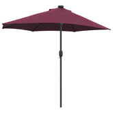 Parasolka ogrodowa Bordeaux Czerwony 294 x 150 x 223 cm