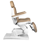 Fotel kosmetyczny elektr. Azzurro 870S pedi 3 siln. cappuccino 109085