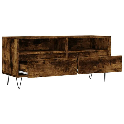 vidaXL Szafka pod TV, przydymiony dąb, 100x34,5x44,5 cm wariant 4
