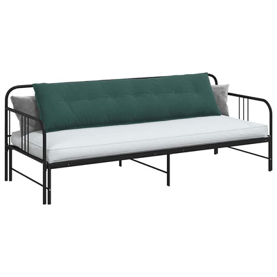 Poduszka na plecy Ciemna zieleń 200 x 50 cm Tkanina sztruksowa