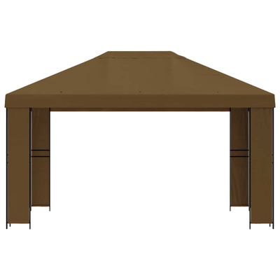 Altana 4 × 3 m Ciemnoszary Poliester i Stal 190 gsm