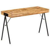 vidaXL Biurko z litego drewna mango, 118 x 50 x 75 cm