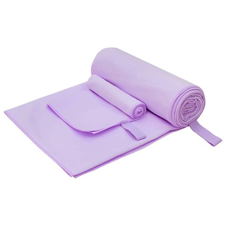 Zestaw Ręczników Sportowych 2 pcs Fioletowy tkanina