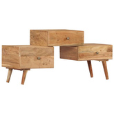 vidaXL Szafka pod TV, 108x30x49 cm, lite drewno akacjowe