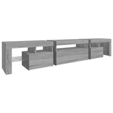 vidaXL Szafka pod TV z oświetleniem LED szary dąb sonoma 215x36,5x40cm