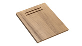 Zlewozmywak granitowy MARC 1-komorowy 76x50 cm szarobeżowy/soft taupe + Nano ZŁOTO PVD
