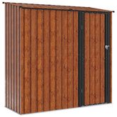 Schowki ogrodowe Brązowy 203 x 85,5 x 200 cm Metal