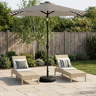 Parasol ogrodowy z oświetleniem LED i podstawą 230 x 230 cm