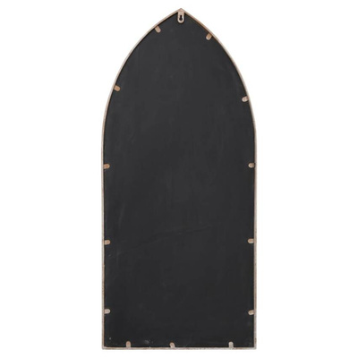vidaXL Lustro ogrodowe, piaskowe, 100x45 cm, żelazne