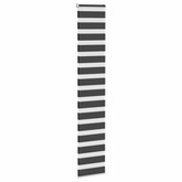 Roleta zebra, czarna, szerokość tkaniny 35,9 cm, poliester