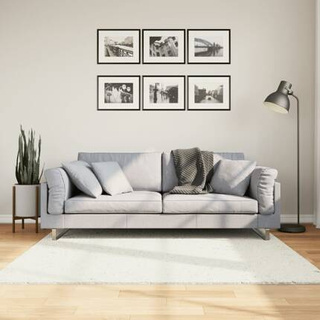 vidaXL Dywan OVIEDO z krótkim włosiem, kremowy, 160x160 cm