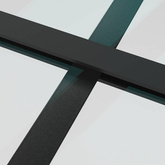 Drzwi przesuwne a akcesoriami, 102,5x205 cm, ESG i aluminium