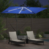 Parasol plażowy 294 x 200 x 270 cm Poliester i aluminium