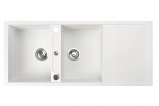 Zlewozmywak Square 01 / biały arktyczny