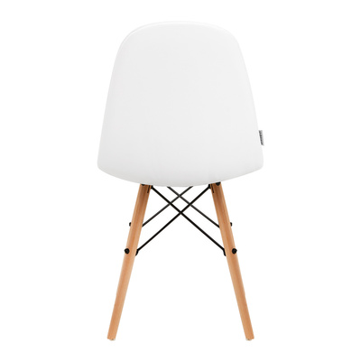 4Rico Krzesło skandynawskie QS-185 eco skóra białe 147832