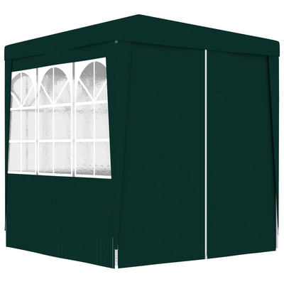 Namiot imprezowy ze ściankami, 2x2 m, zielony, 90 g/m?