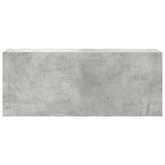 Wisząca szafka łazienkowa, szarość betonu, 100x25x40 cm