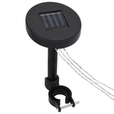 Altana ze sznurem lampek LED, 3x3 m, winna czerwień