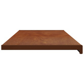 Parapet okienny Brązowe drewno 120 x 45 x 4,5 cm PVC