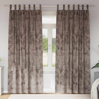 Zasłony z weluru 2 pcs Cappuccino 245 x 140 cm Aksamit