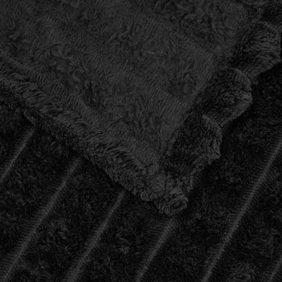 Koce narzutowe 6 pcs Czarny 270 x 240 cm Polar