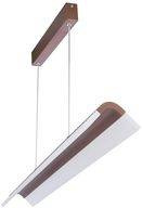 Lampa sufitowa wisząca candellux curacoa led brązowy 4000k