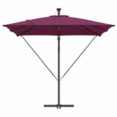 Parasol plażowy Bordeaux Czerwony 249 x 249 x 250 cm